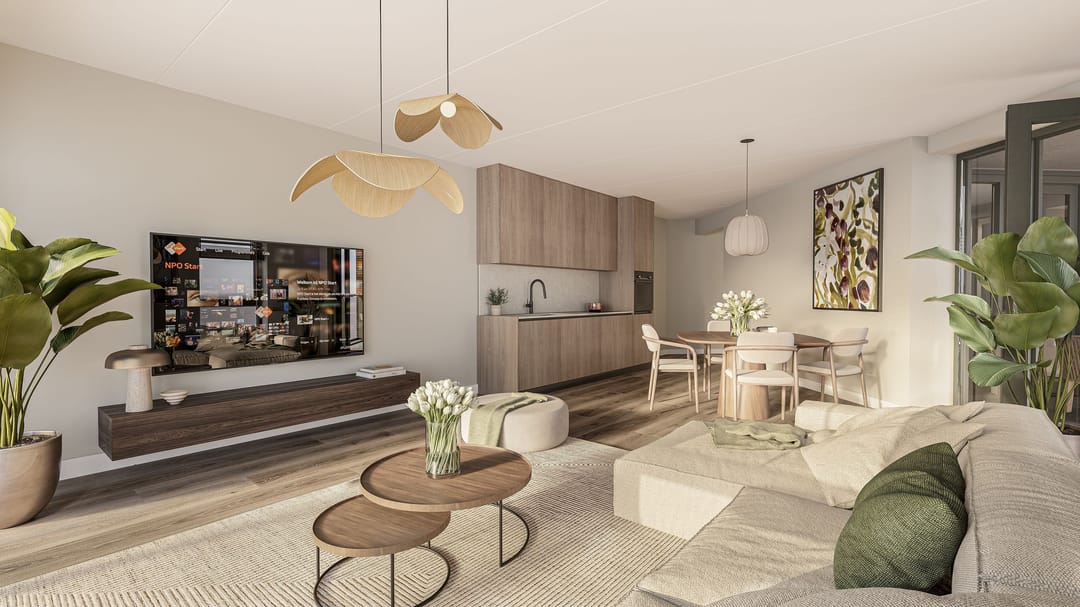 Foto 8 van Driekamer appartement (Bouwnr. bnr 61)