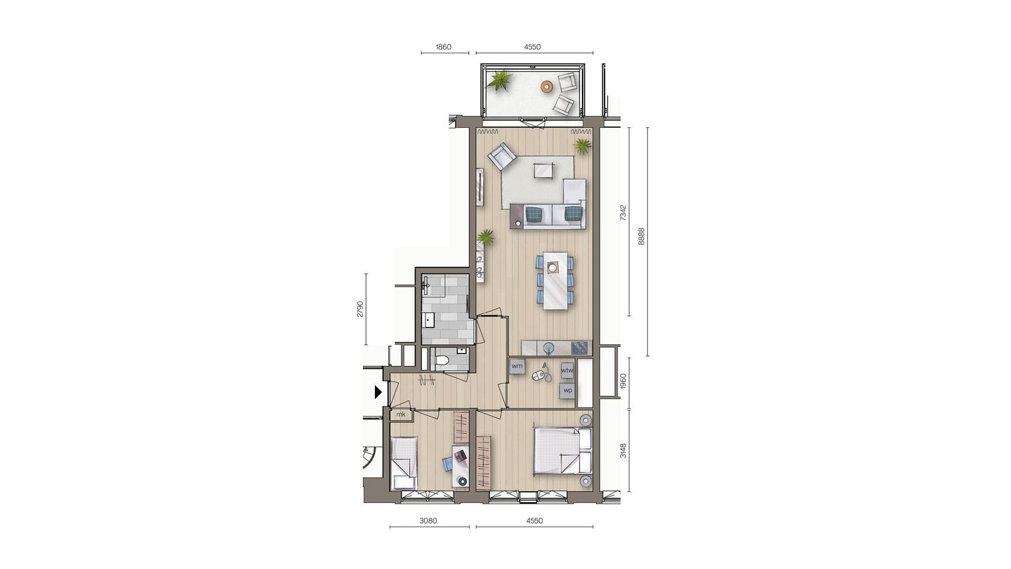 Photo 10 of Driekamer appartement (Bouwnr. bnr 52)