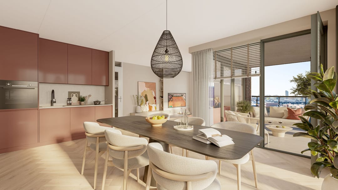 Foto 8 van Driekamer appartement (Bouwnr. bnr 60)