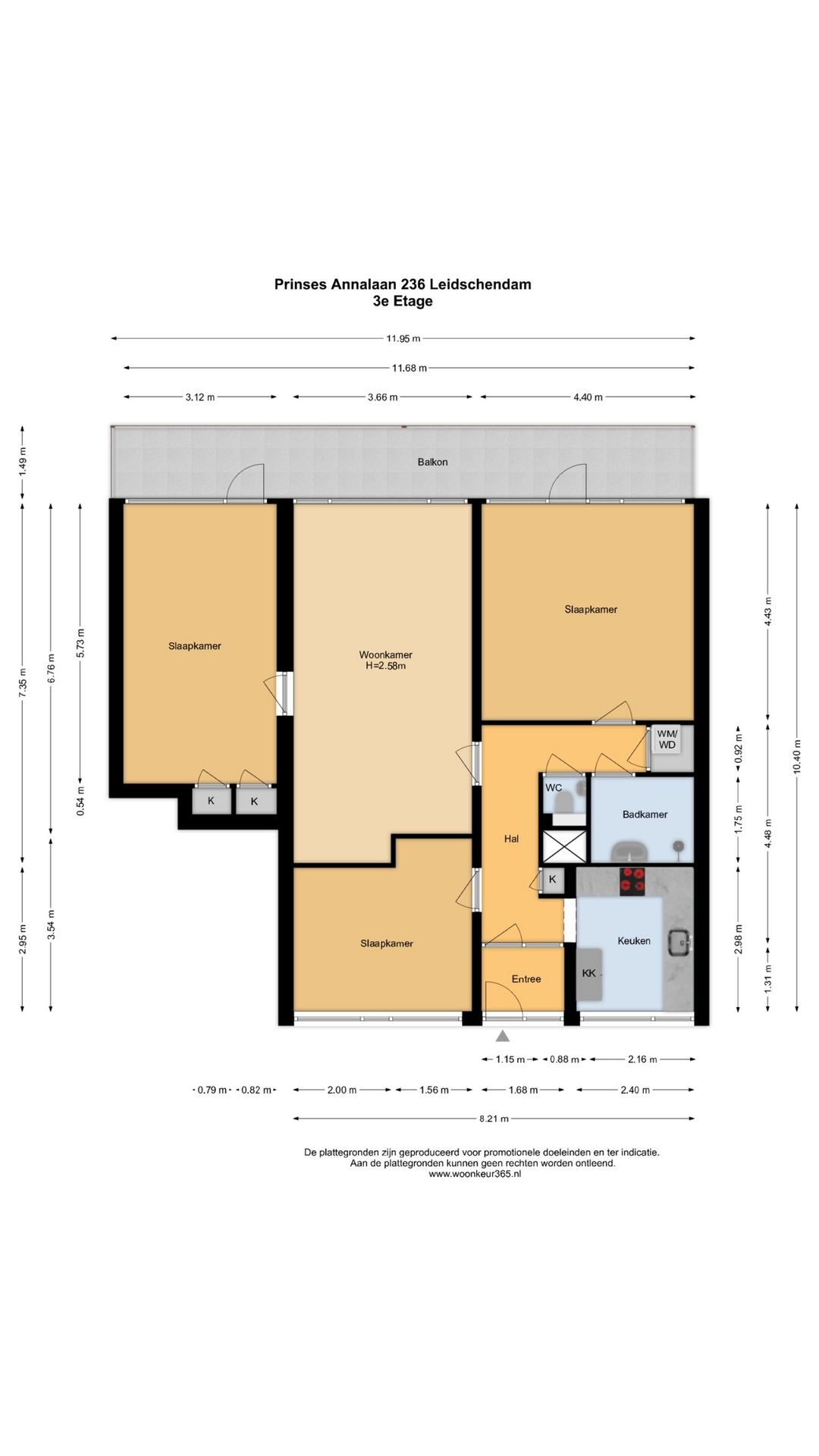Spacious 4-room apartment with green views and full-width balcony in Leidschendam — 23