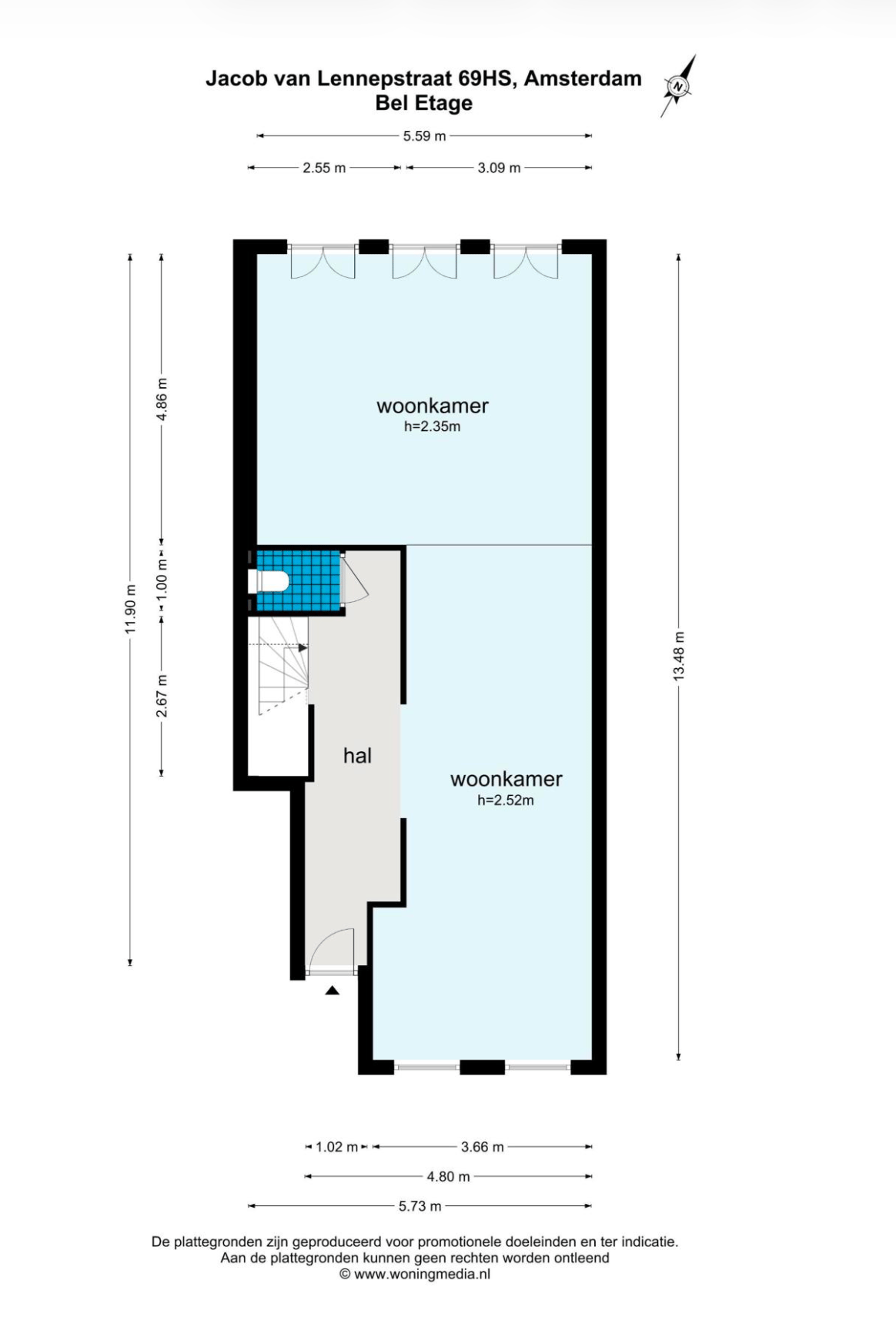 Foto 42 van Jacob van Lennepstraat 69-H