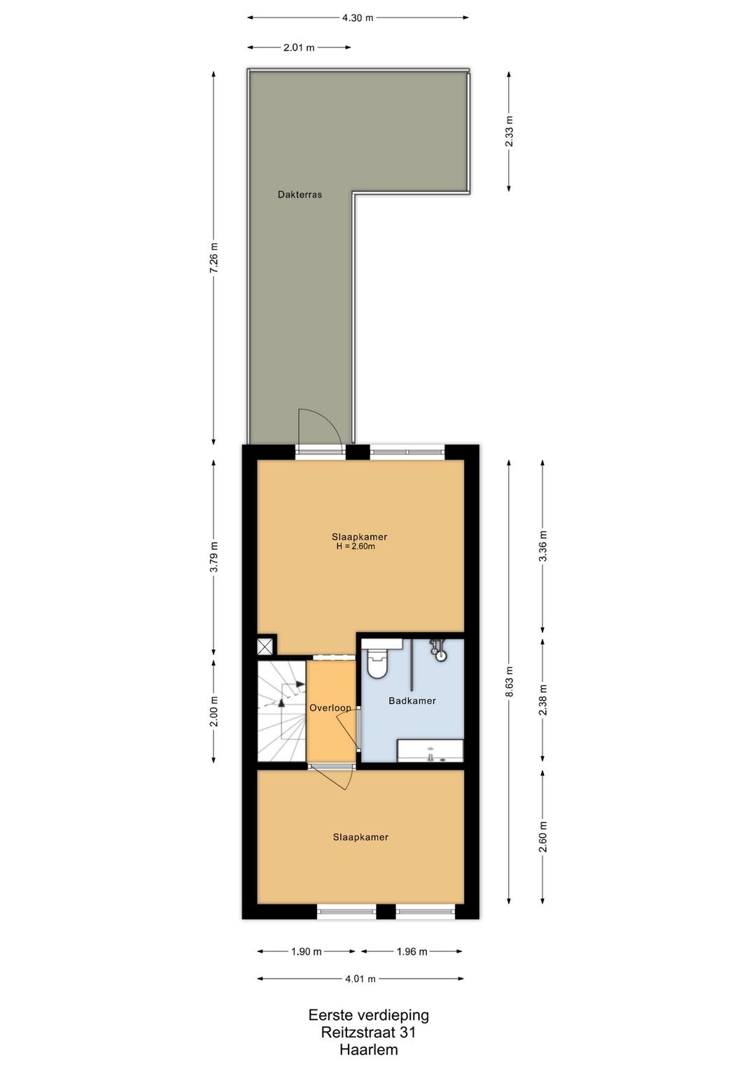 Luxuriously renovated family home with five bedrooms and rooftop terrace in Haarlem — 38