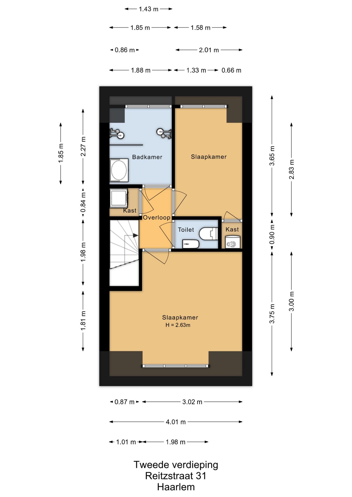 Luxuriously renovated family home with five bedrooms and rooftop terrace in Haarlem — 39