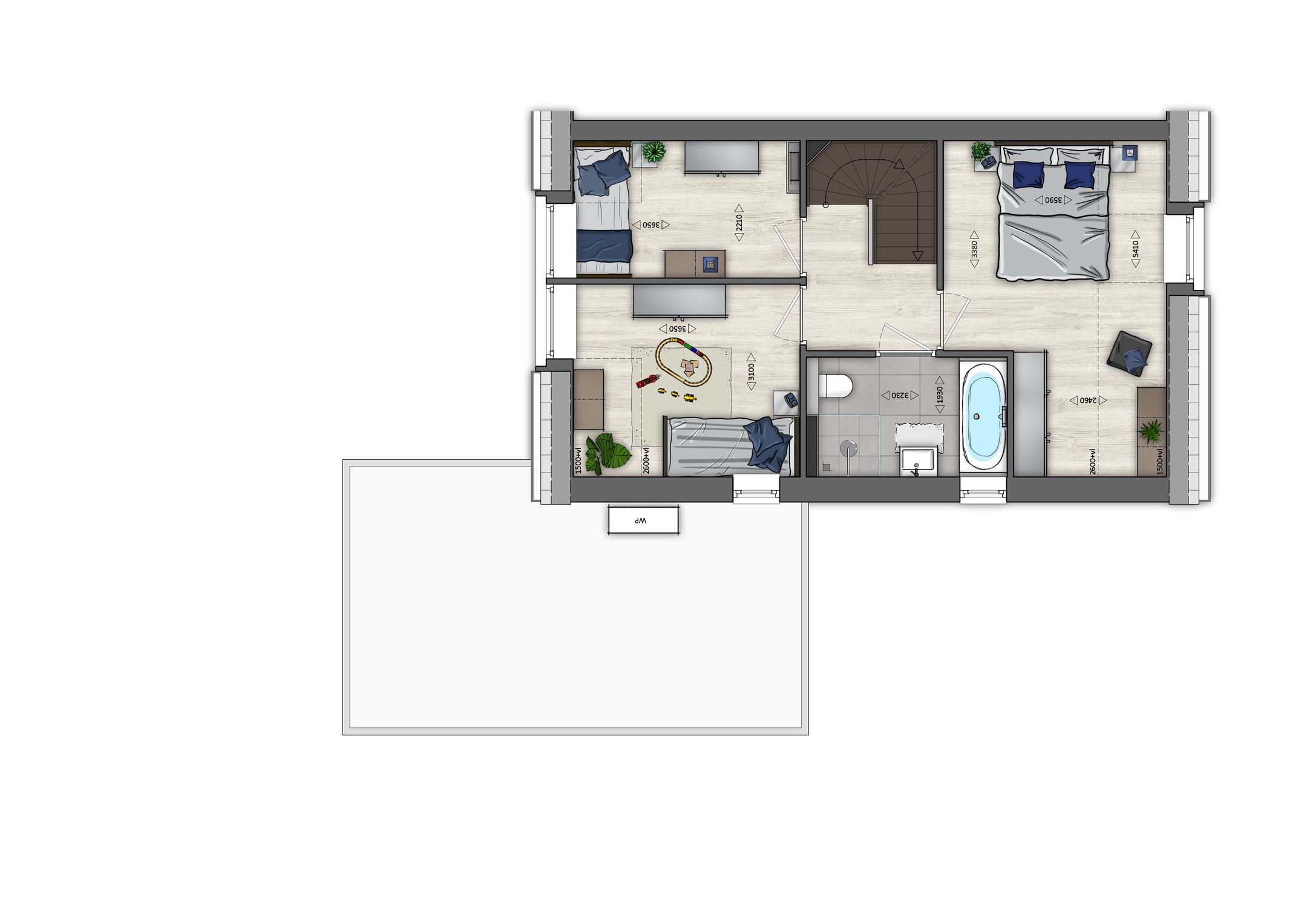 Foto 6 van Paense Lind - twee-onder-een-kapwoning (Bouwnr. 4)