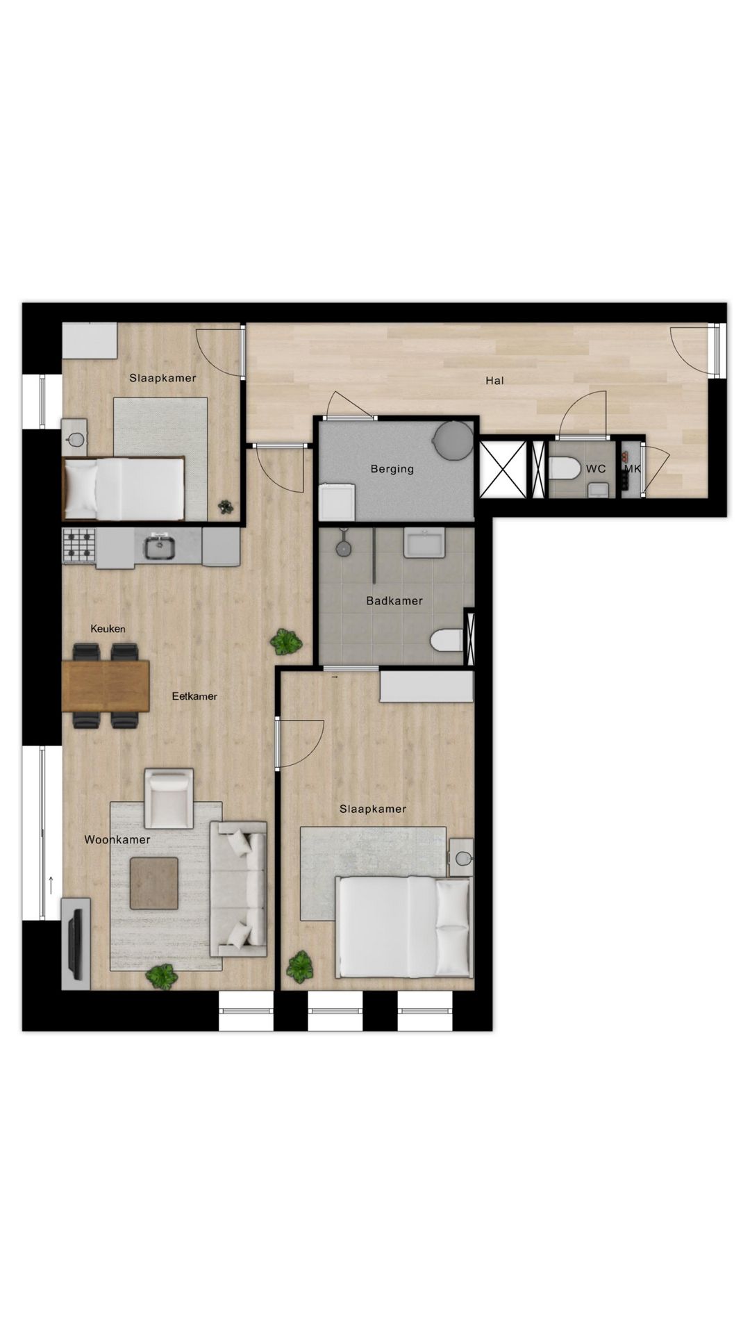 Foto 11 van Appartement type C (Bouwnr. 6)