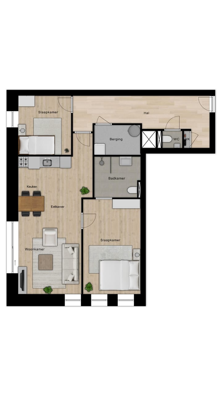 Foto 2 van Appartement type C (Bouwnr. 6)