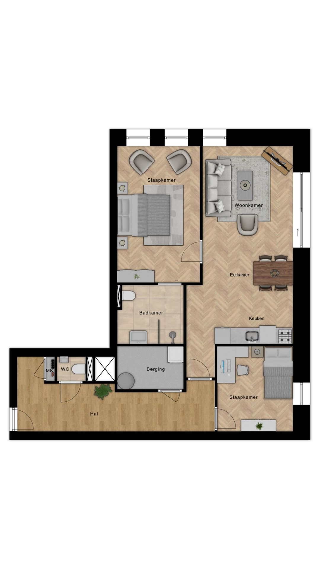 Foto 11 van Appartement type C (Bouwnr. 2)