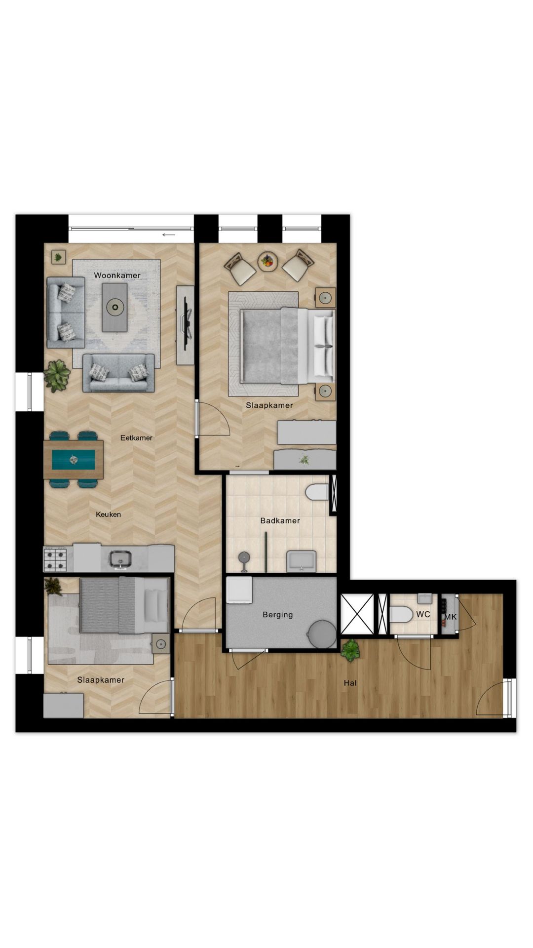 Foto 11 van Appartement type C (Bouwnr. 5)