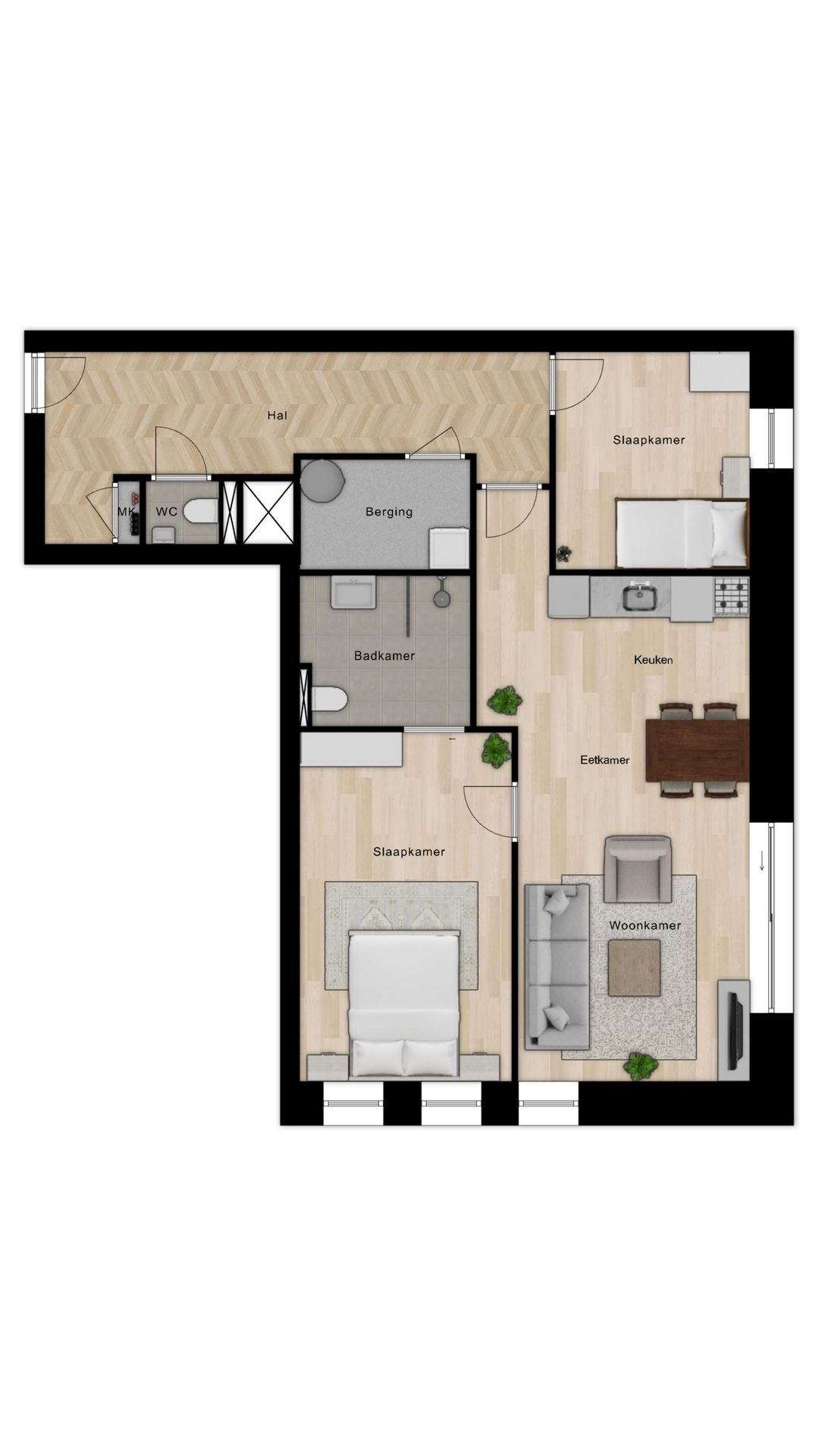 Foto 2 van Appartement type C (Bouwnr. 15)