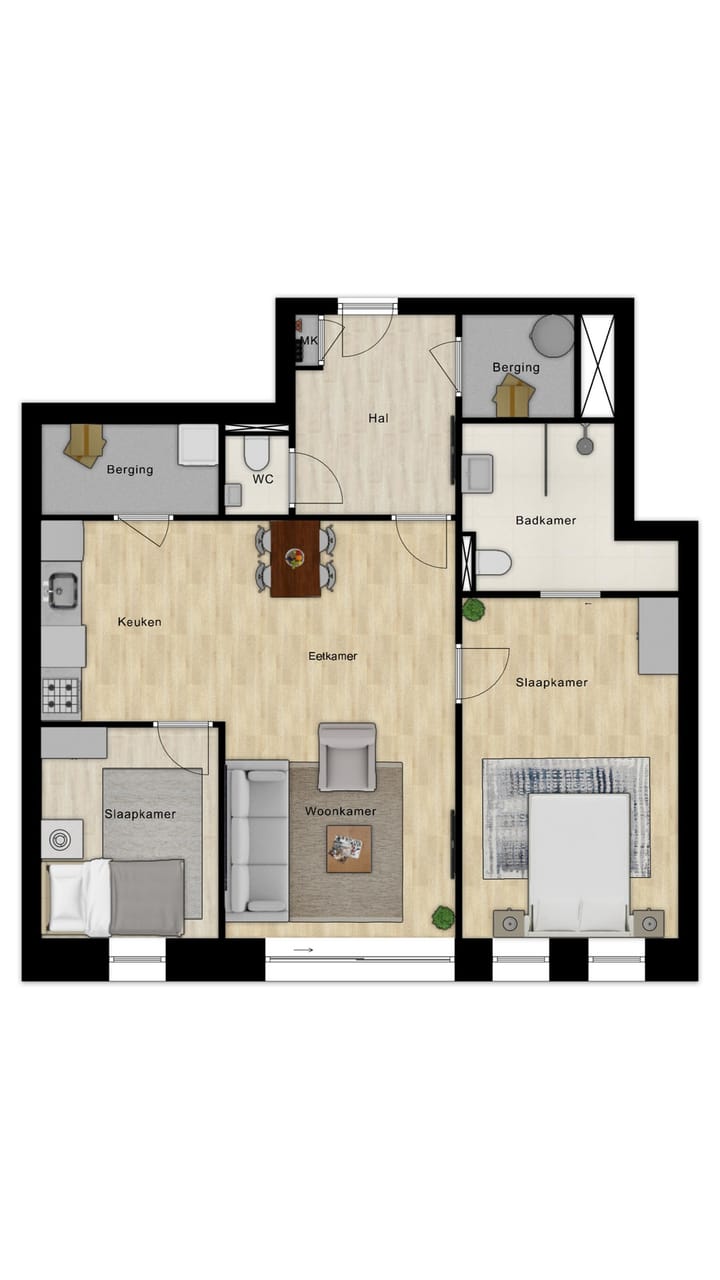 Foto 2 van Appartement - type D (Bouwnr. 22)