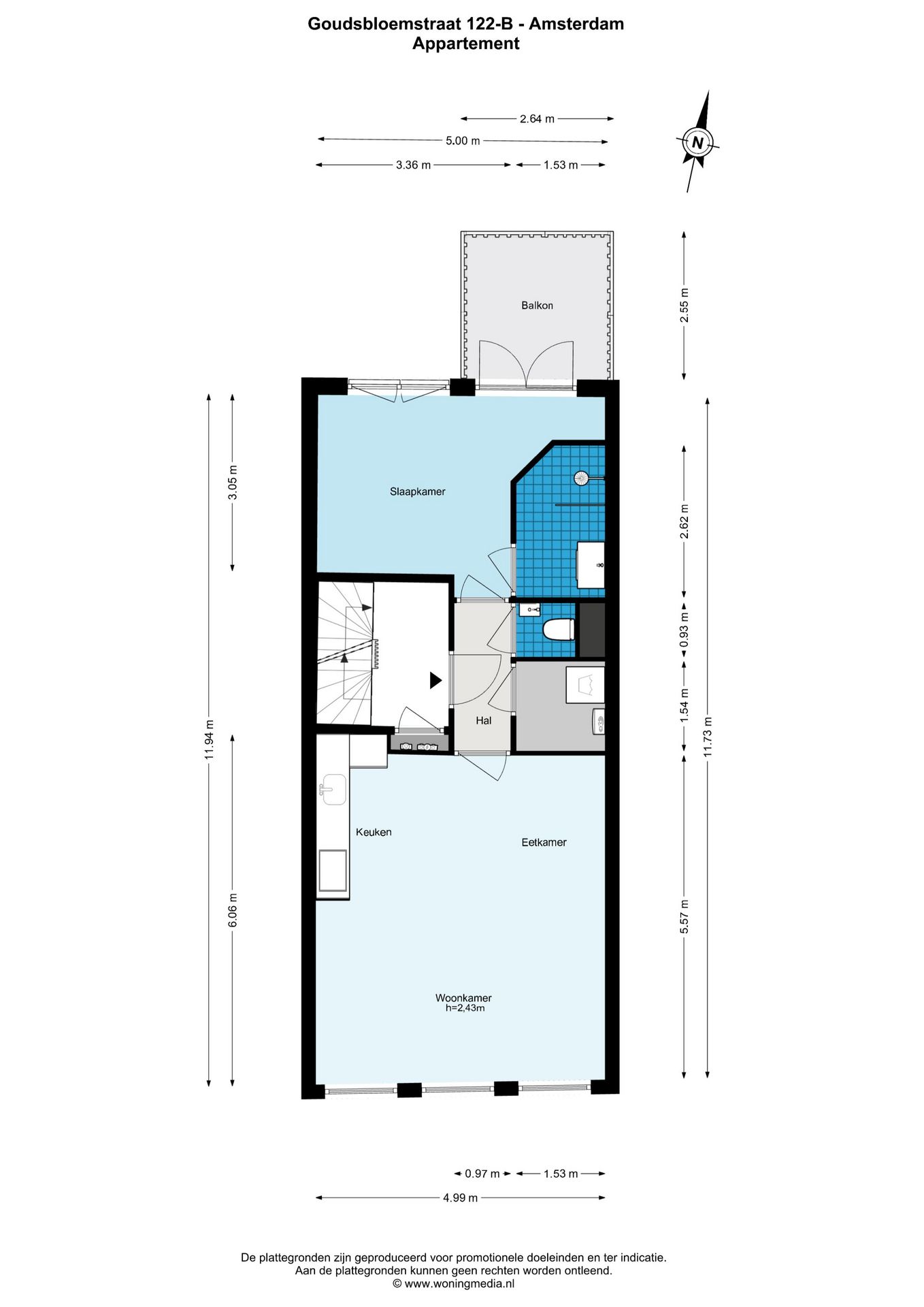 Foto 19 van Goudsbloemstraat 122-B