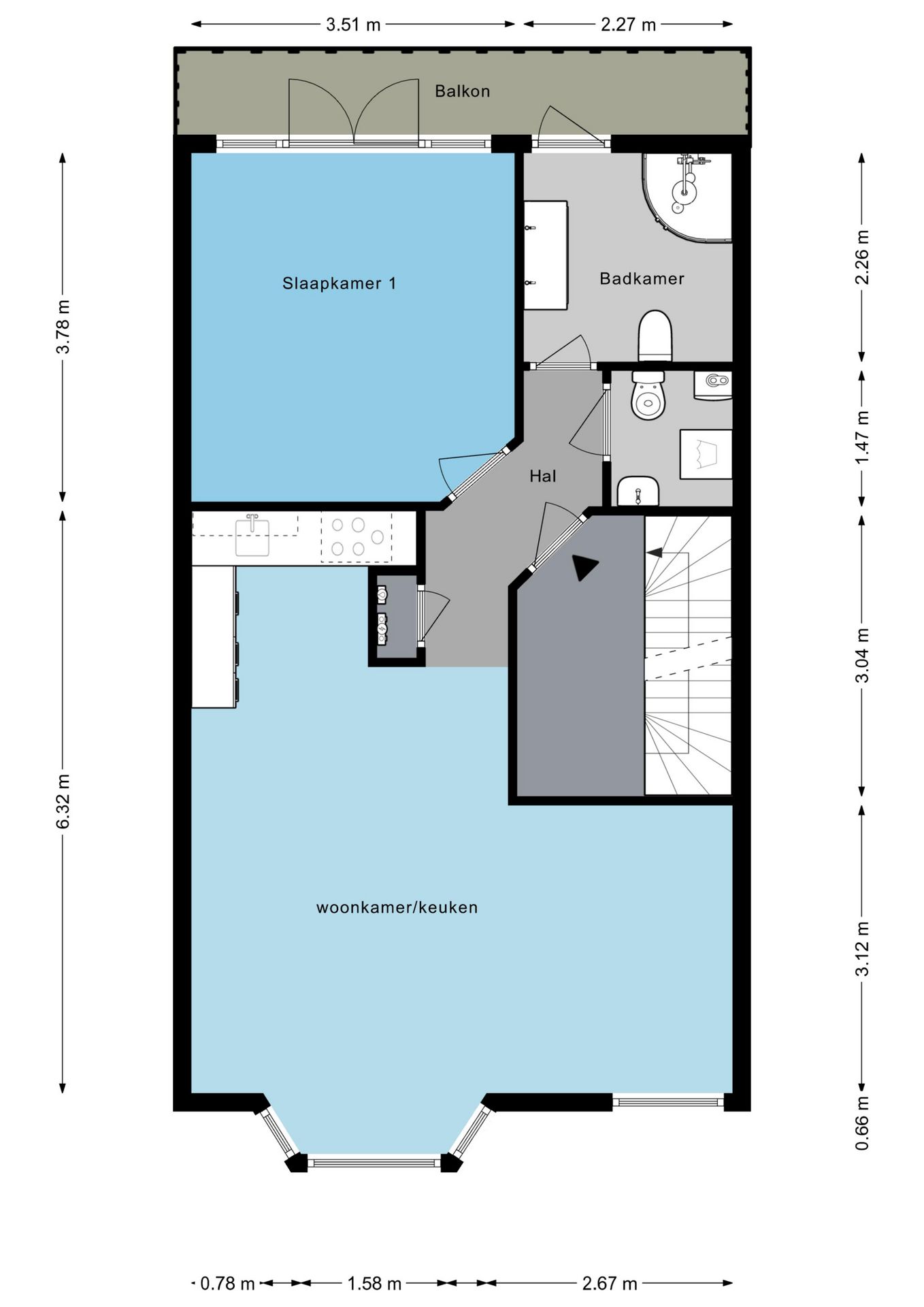 Foto 19 van Vechtstraat 166-1