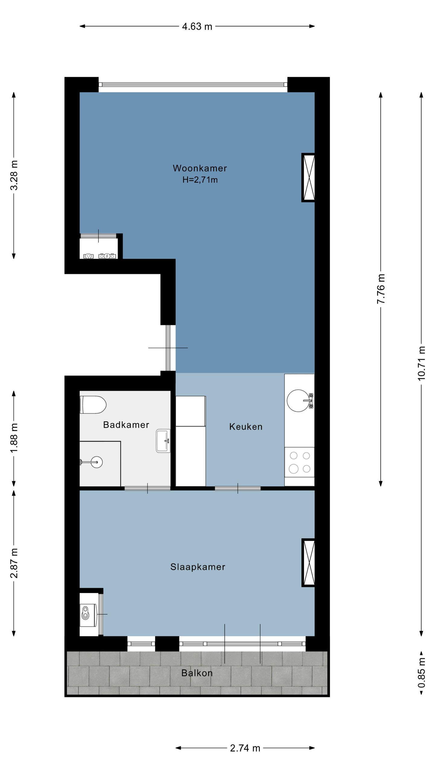 Foto 25 van Treubstraat 18-B01