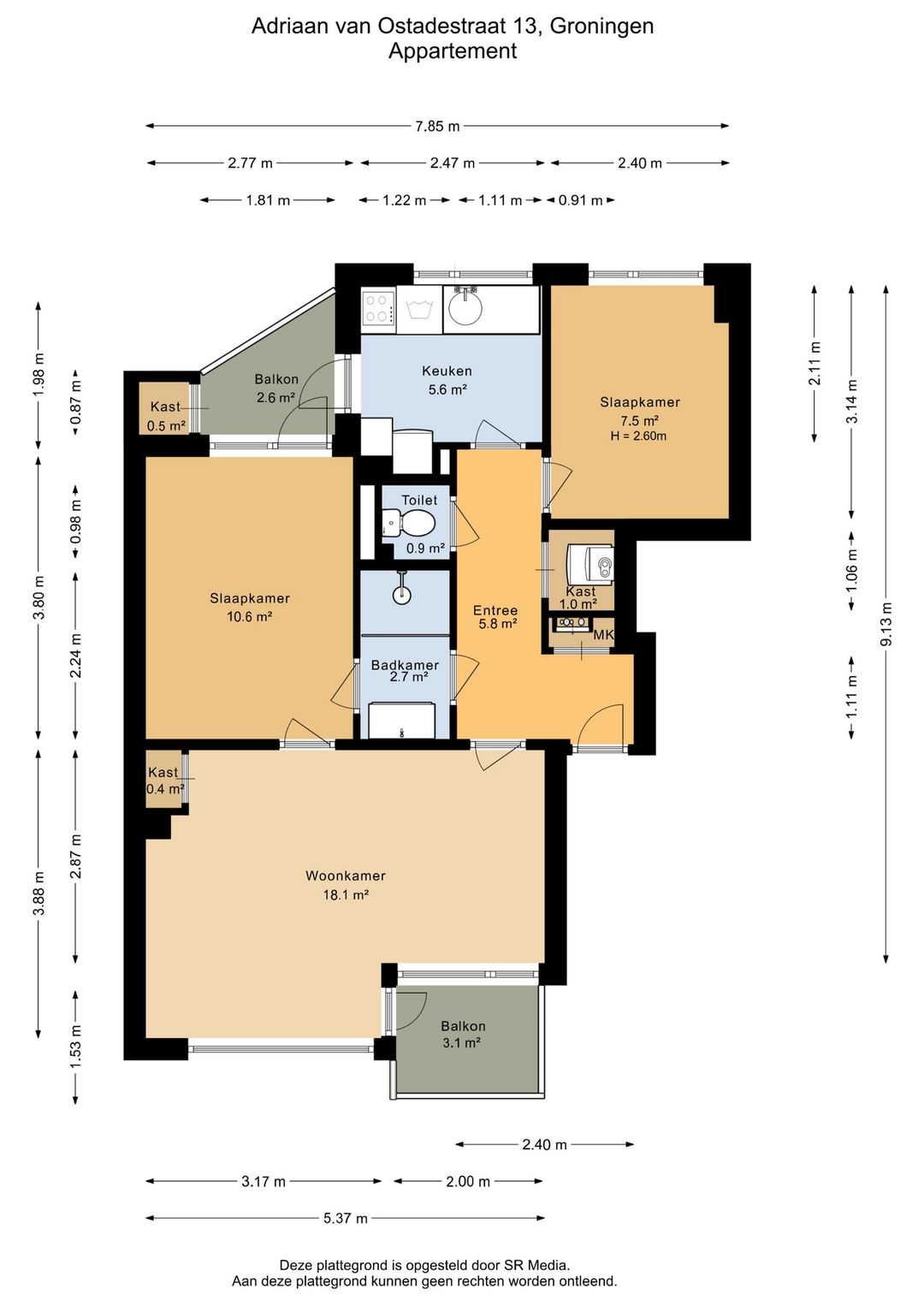 Foto 43 van Adriaan van Ostadestraat 13
