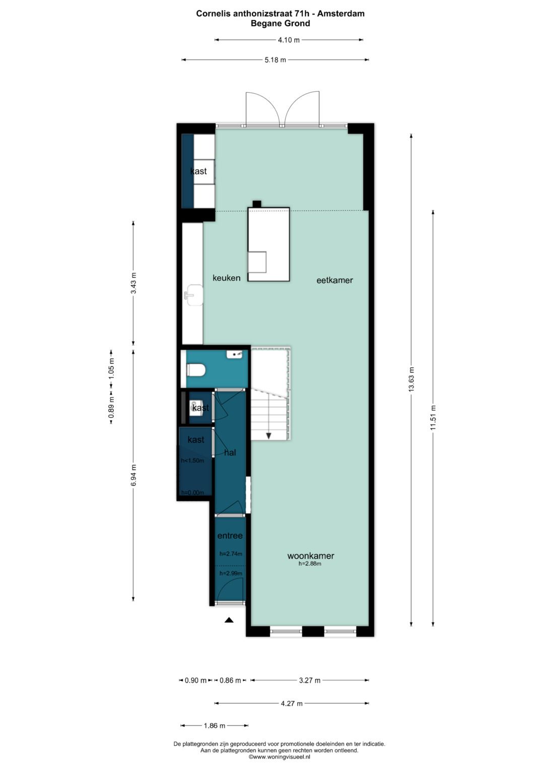 Foto 43 van Cornelis Anthoniszstraat 71-H