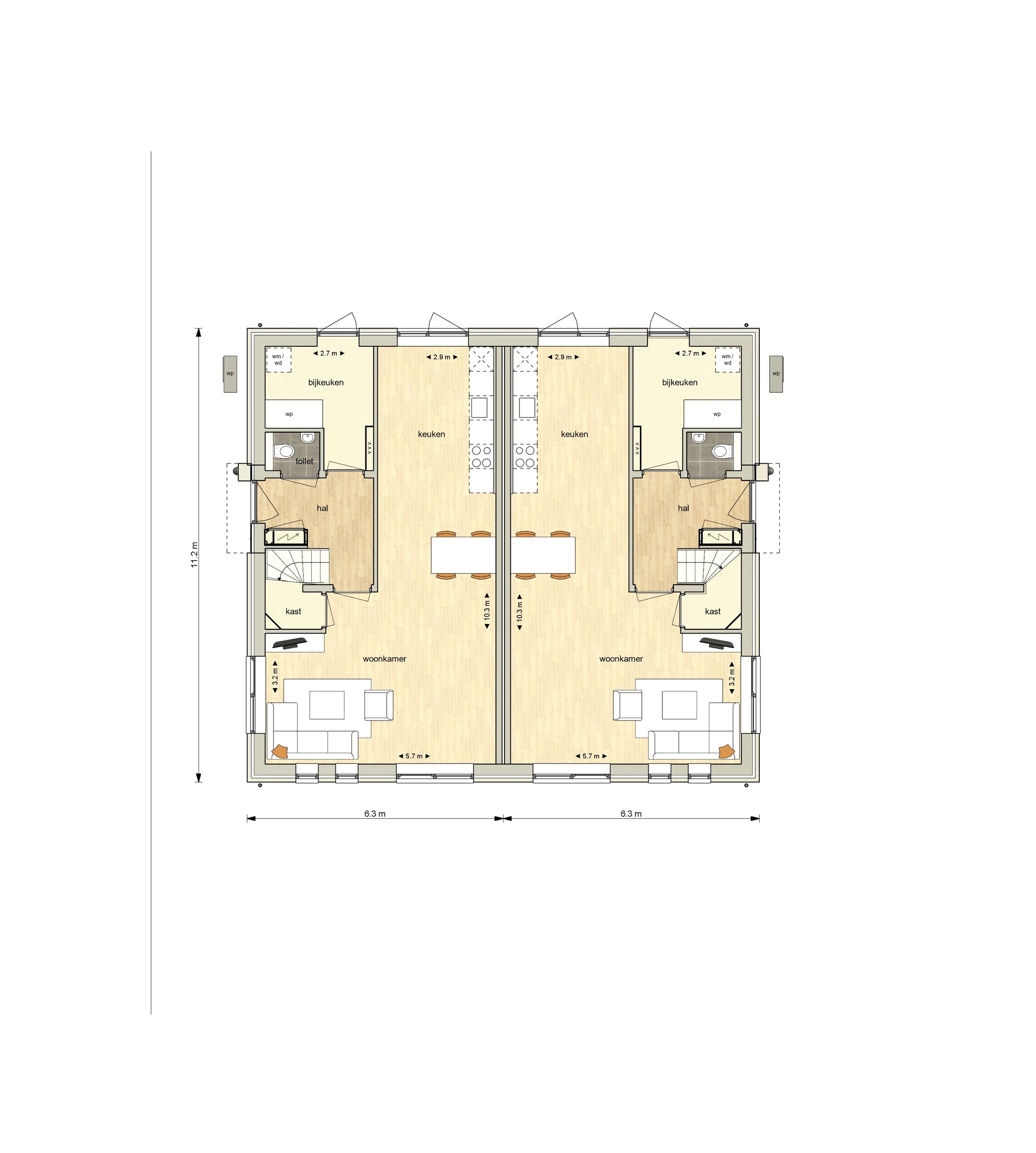 Photo 6 of Flexibele 2-1 kapwoning (Bouwnr. 1)