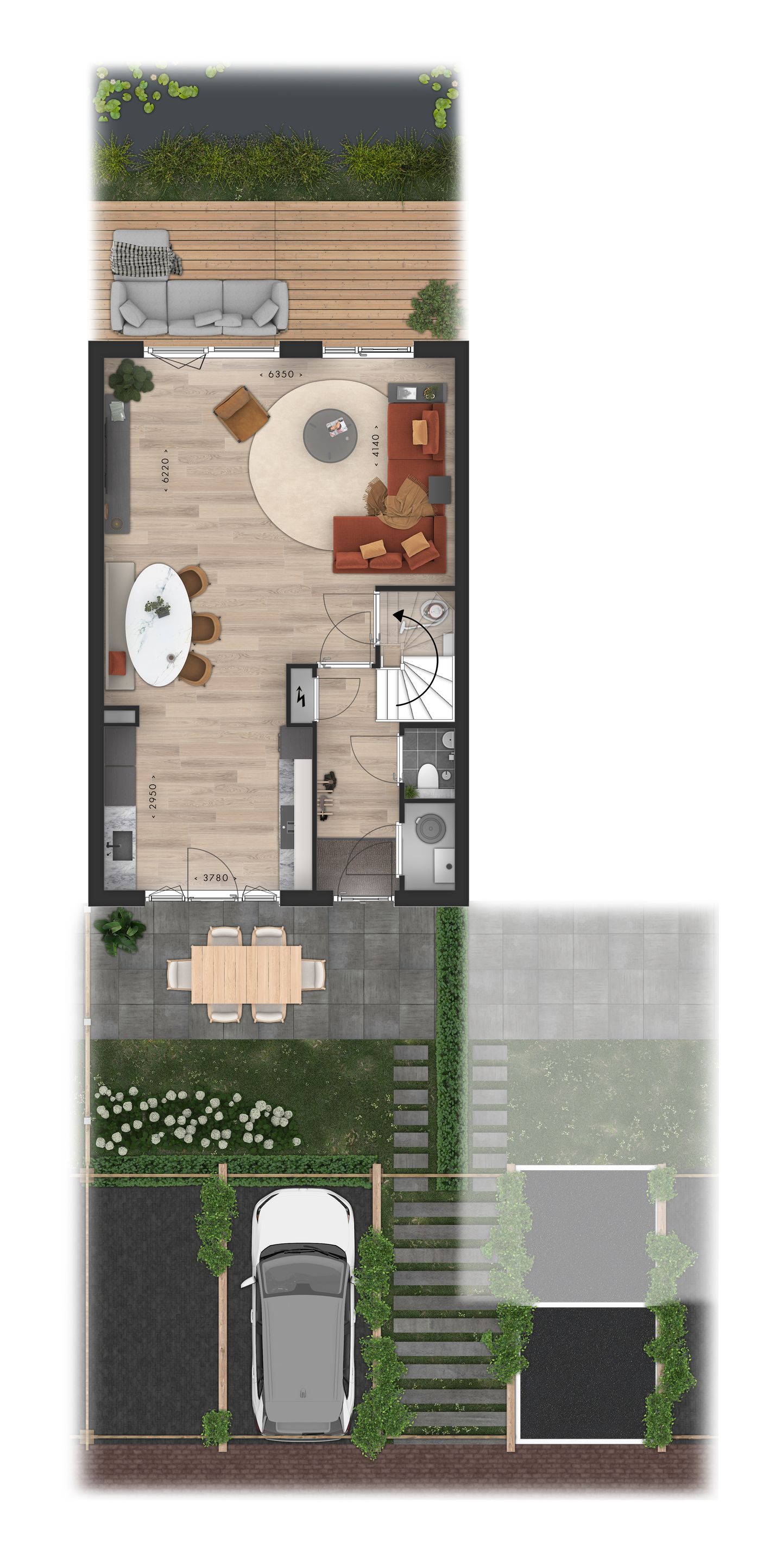 Foto 4 van Blauwe Regen rijwoning beukmaat 6,6 m (Bouwnr. 84)