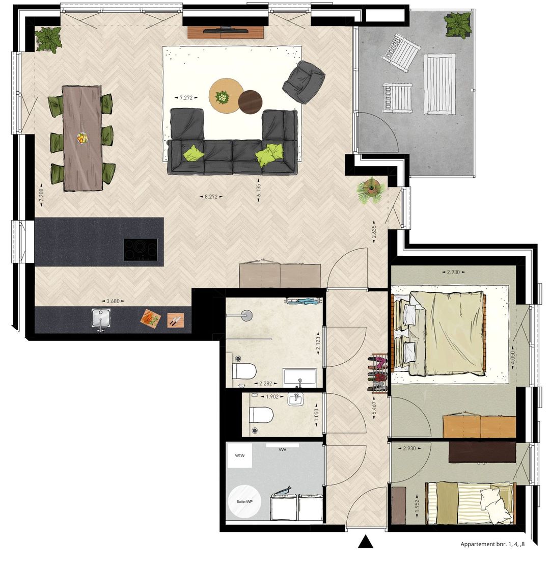 Foto 11 van Appartementen (Bouwnr. 1)