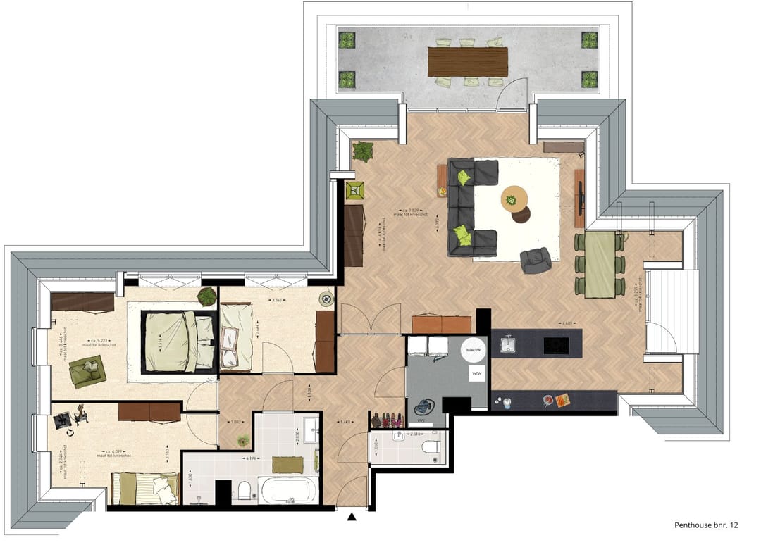 Foto 11 van Appartementen (Bouwnr. 12)