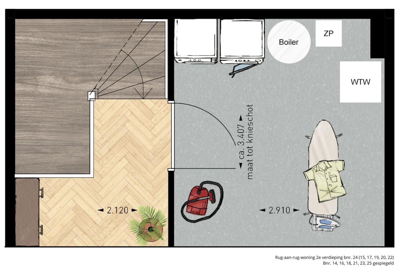Foto 6 van Rug-aan-Rug woningen (Bouwnr. 25)