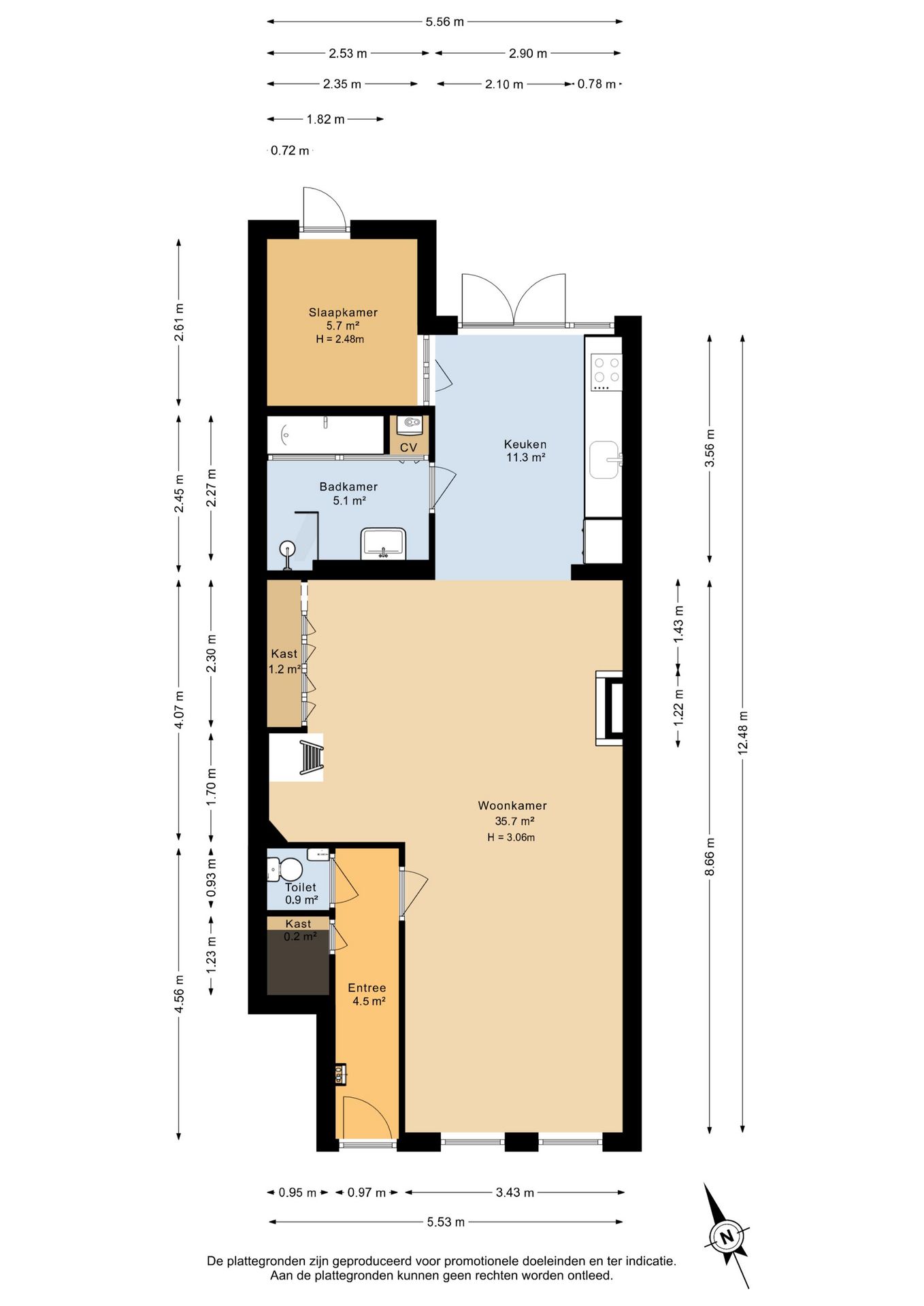 Loft-style ground floor apartment with garden in Rivierenwijk — 35