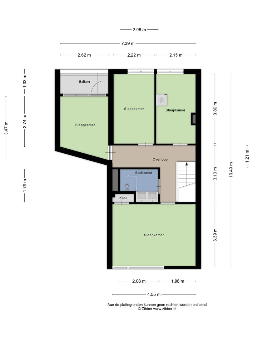 Spacious Maisonnette with Four Bedrooms and Free View in De Schutskamp — 39