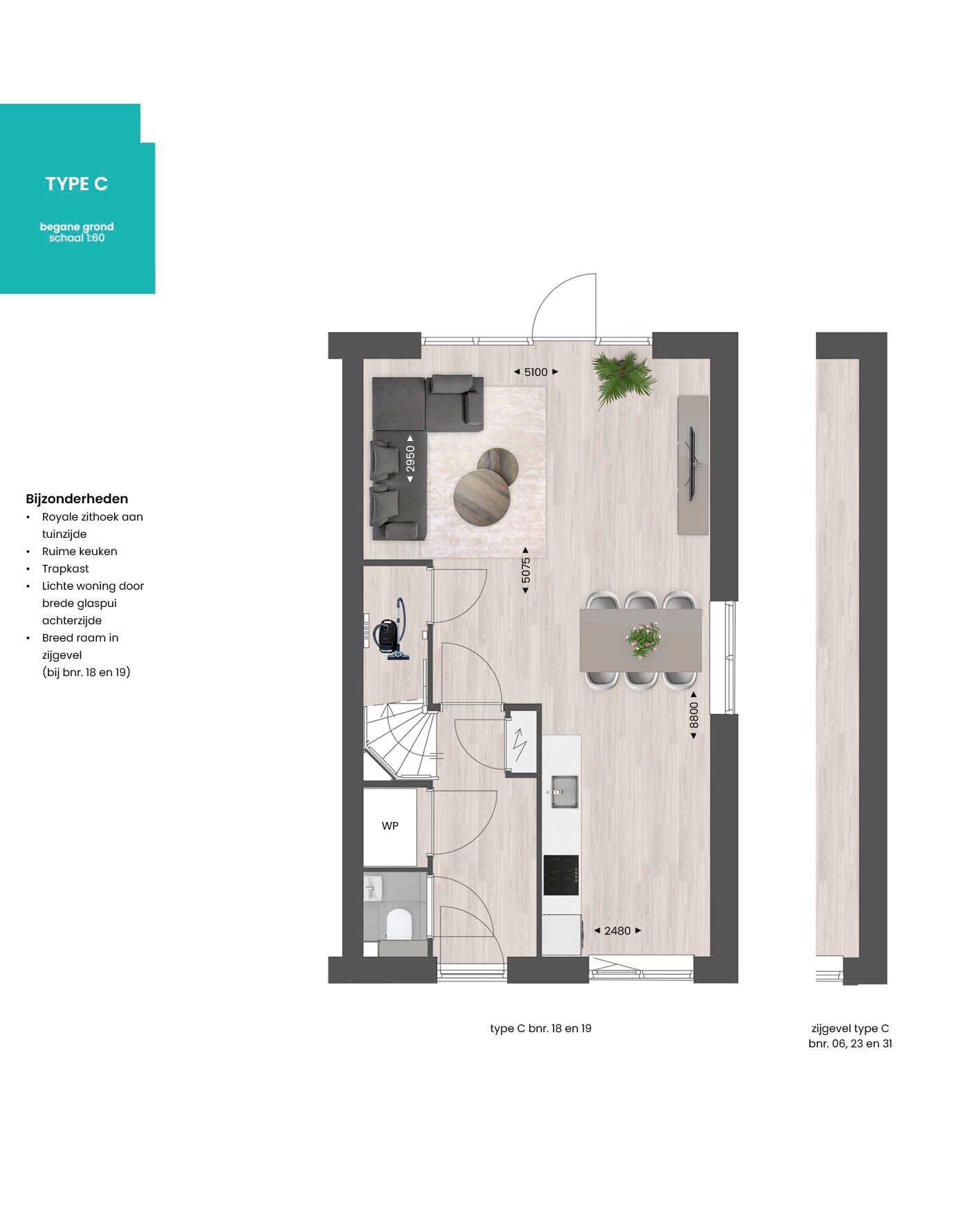 Foto 15 van De Grote Bottel - hoek type C kavel 31