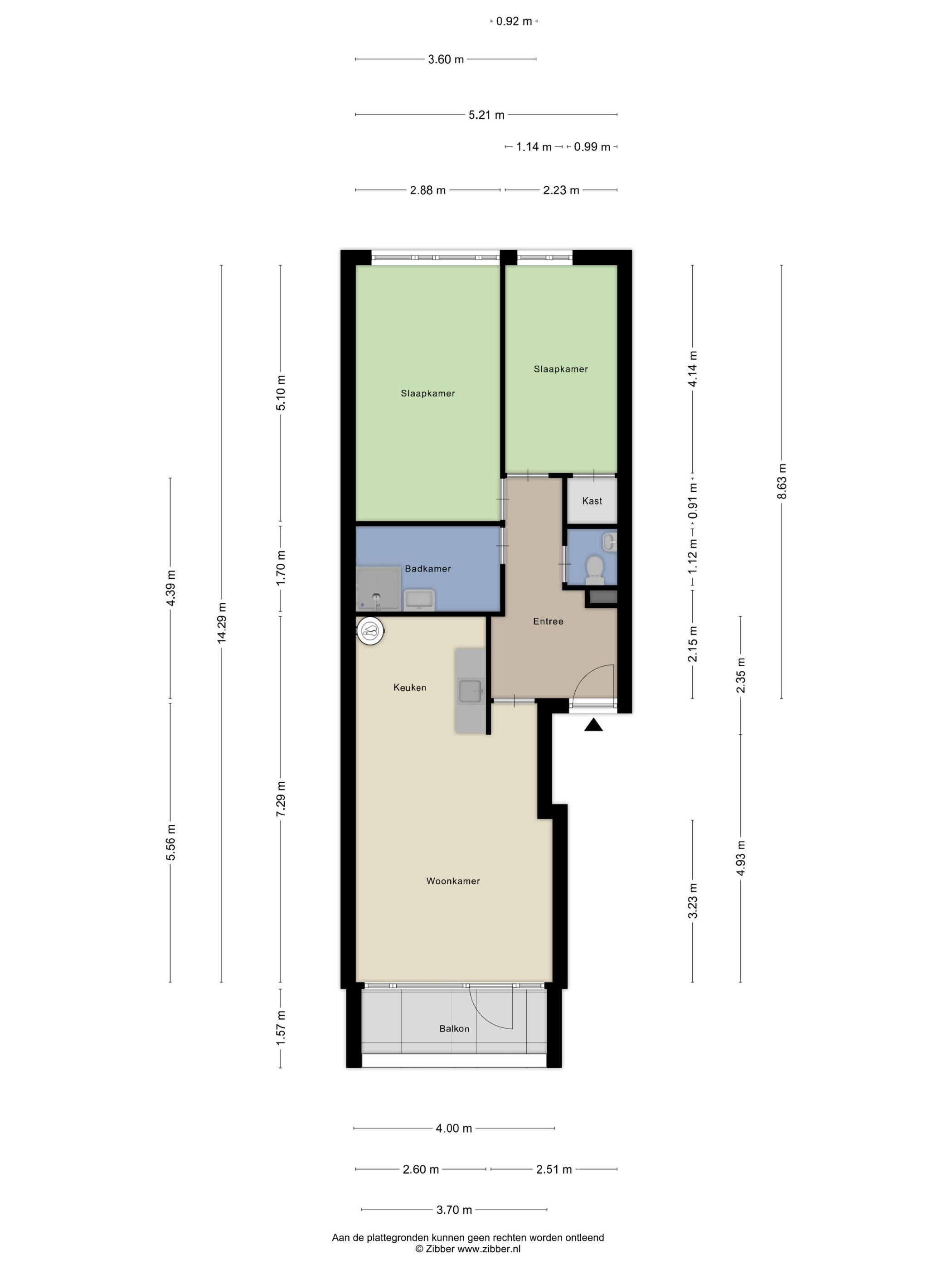 Light 2-Bedroom Apartment with Balcony Near Maastricht Center — 24