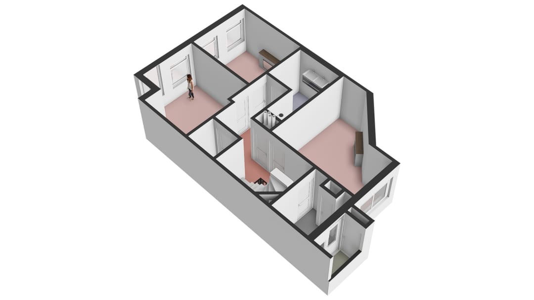 Renovated Double Upper Apartment with Three Bedrooms and Sunny Rooftop Terrace — 38
