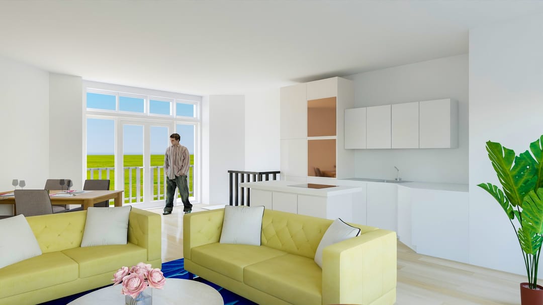 Renovated Double Upper Apartment with Three Bedrooms and Sunny Rooftop Terrace — 13