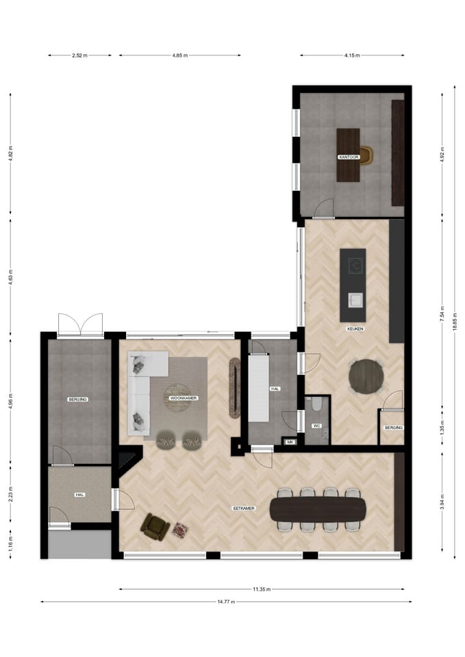 Unique spacious townhouse with luxury finish and 6 to 7 rooms in Simpelveld center — 54