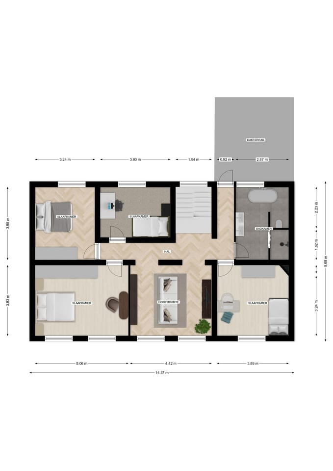 Unique spacious townhouse with luxury finish and 6 to 7 rooms in Simpelveld center — 55