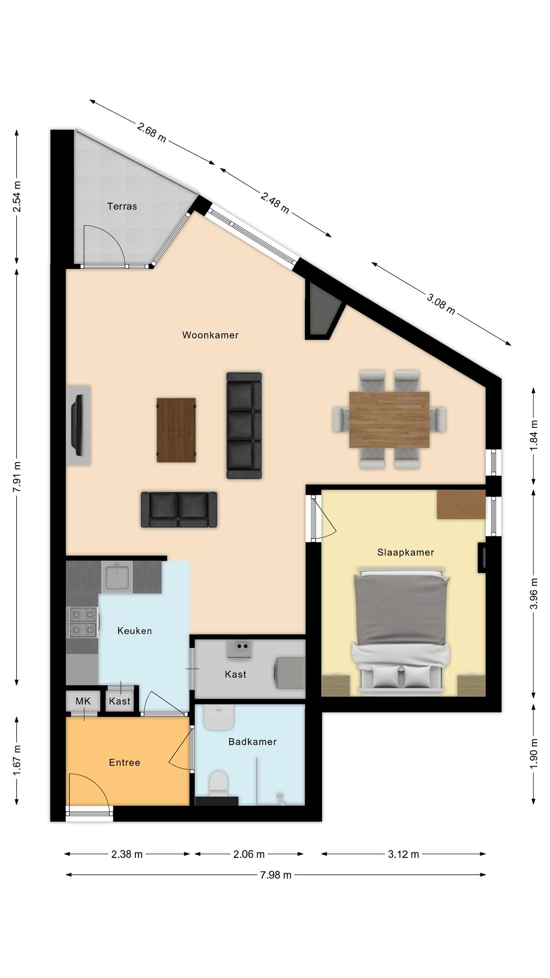 Spacious Ground Floor Apartment in Desirable Valkenswaard Center Location — 39