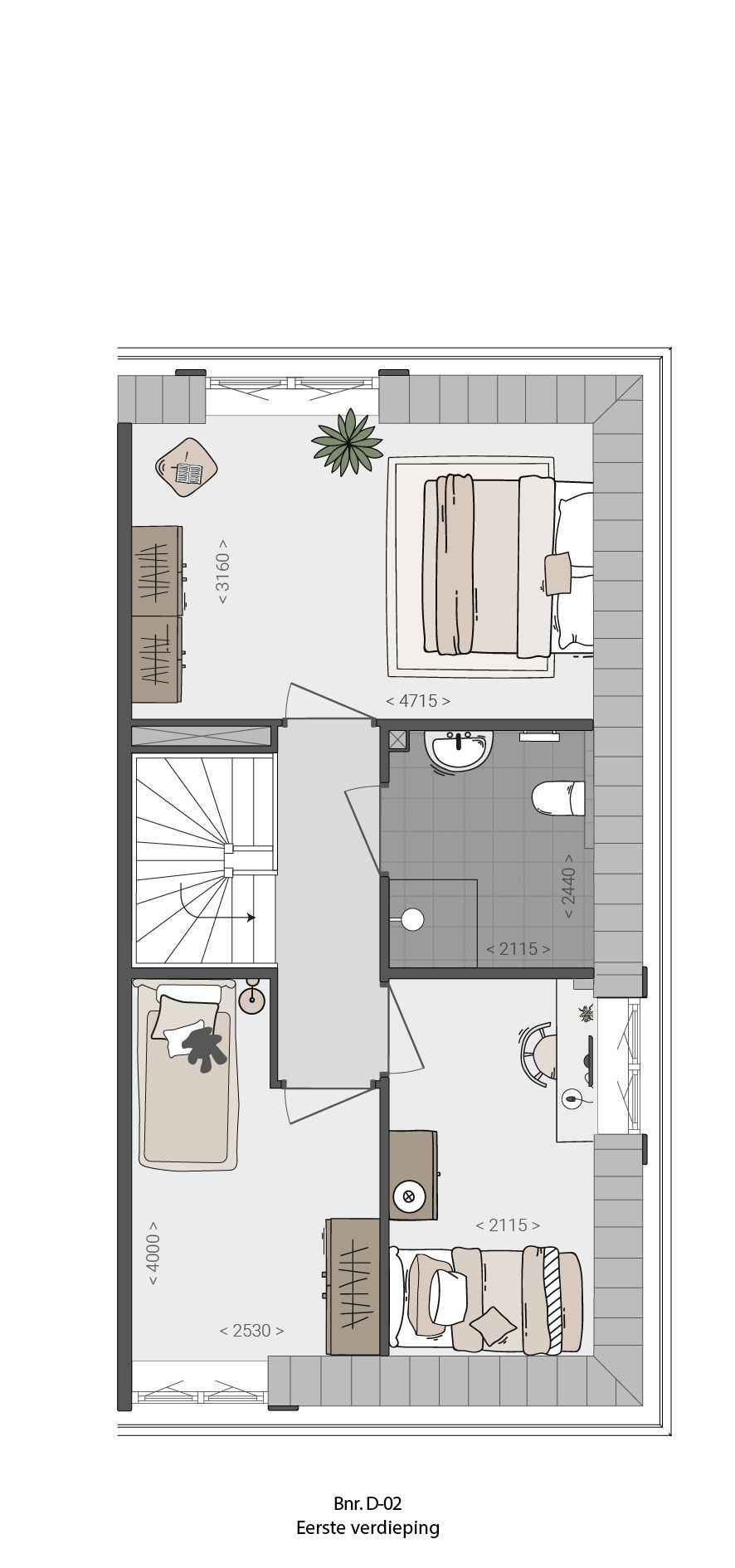 Foto 4 van Twee-onder-een kapwoning (Bouwnr. D-02)