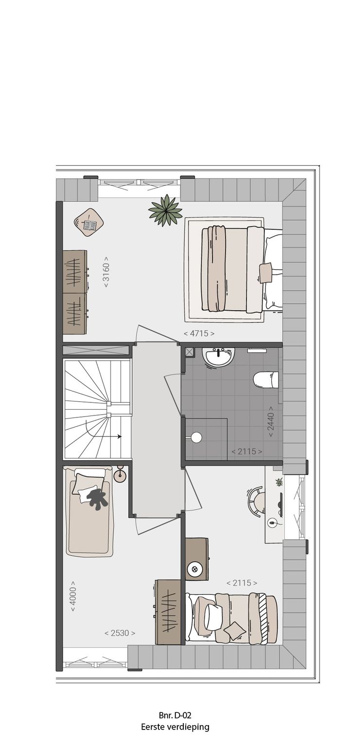 Foto 4 van Twee-onder-een kapwoning (Bouwnr. D-02)