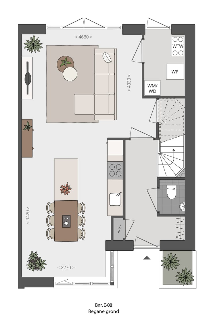 Foto 2 van Hoekwoning (Bouwnr. E-08)