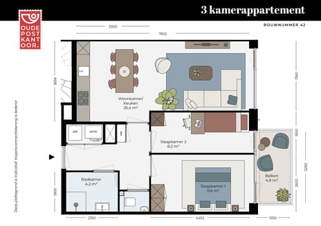 3-kamer appartement thumbnail