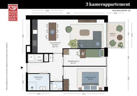 3-kamer appartement thumbnail