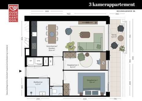 3-kamer appartement thumbnail