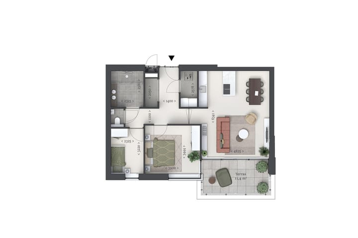 Foto 2 van Huisnummer (Bouwnr. 2)