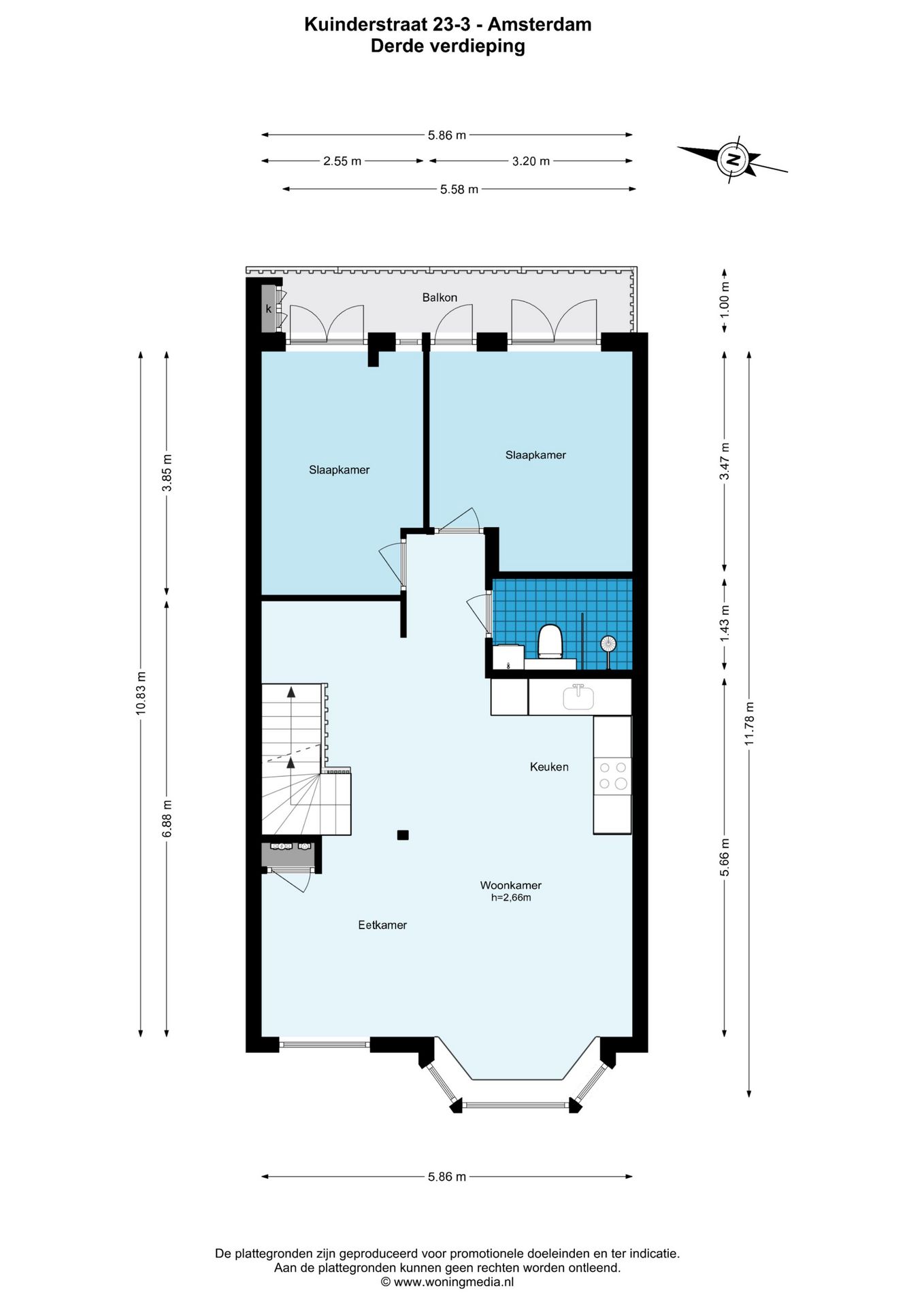 Foto 29 van Kuinderstraat 23-3