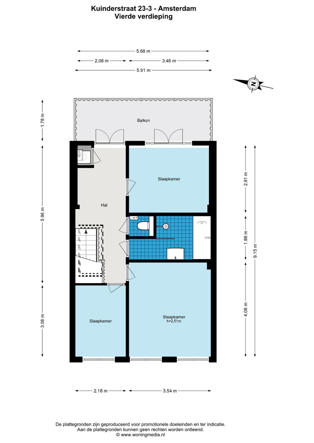 Foto 32 van Kuinderstraat 23-3