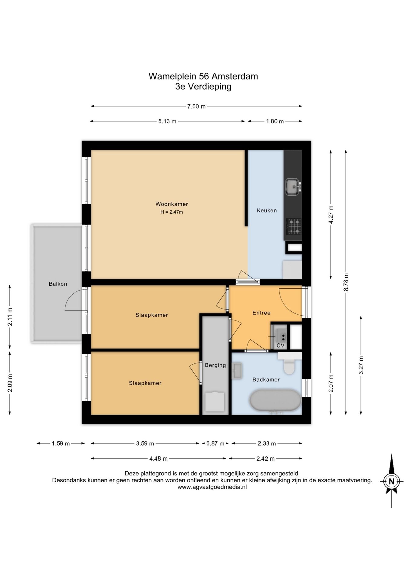 3-Room Apartment with New Bathroom and Balcony in Amsterdam Gein — 30
