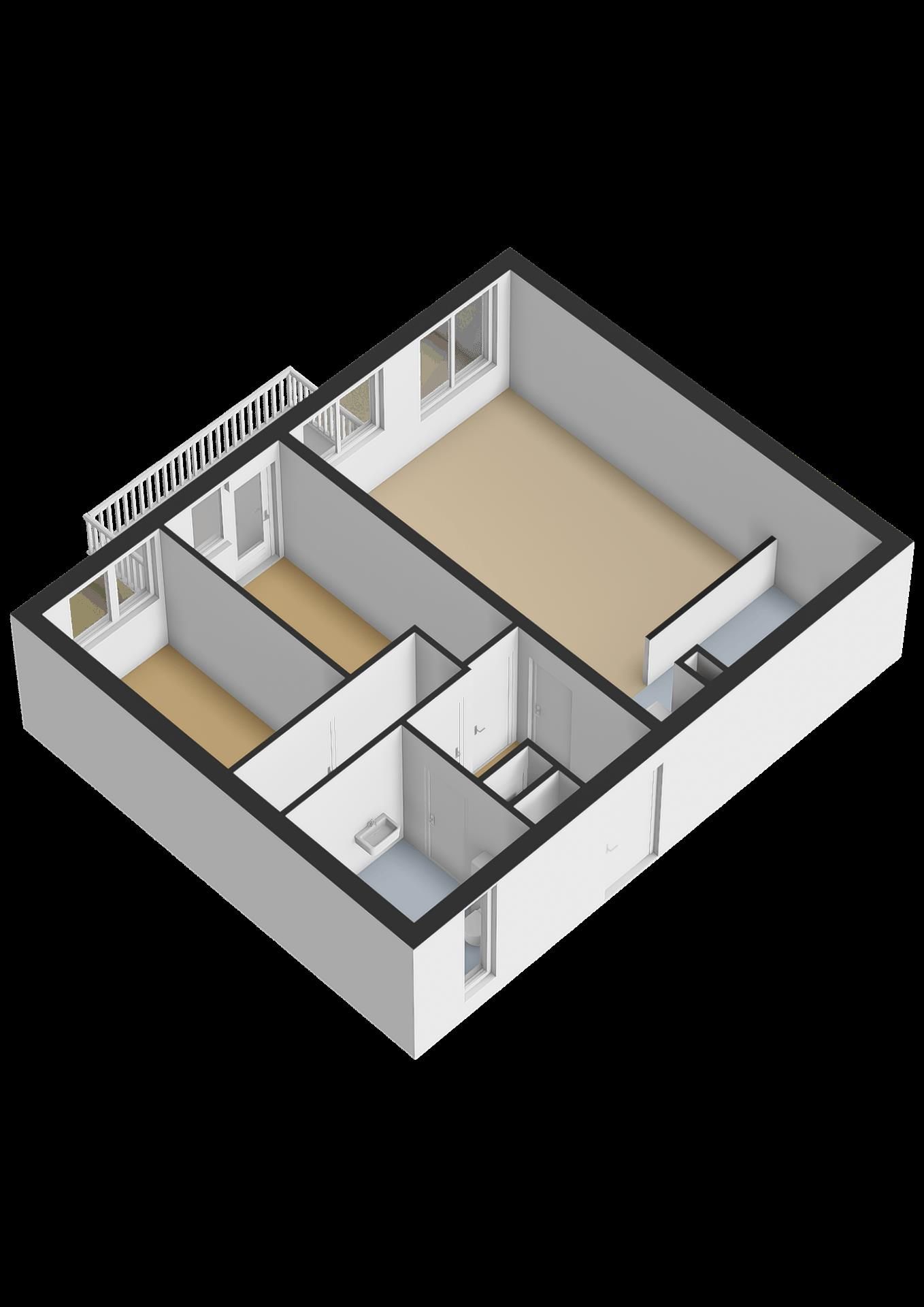 3-Room Apartment with New Bathroom and Balcony in Amsterdam Gein — 33
