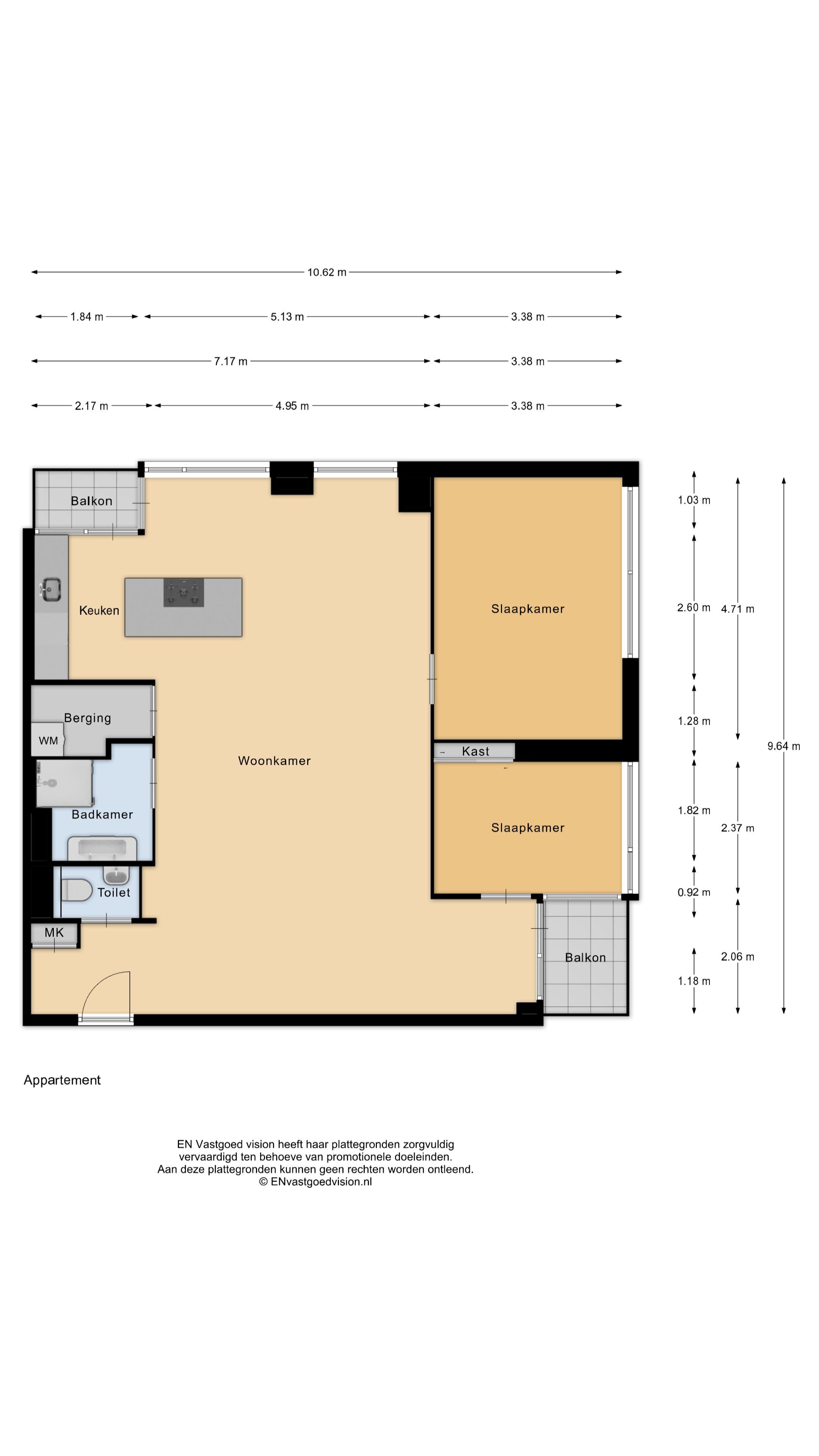 Renovated Corner Apartment with Panoramic Sloterplas Views on Top Floor — 33