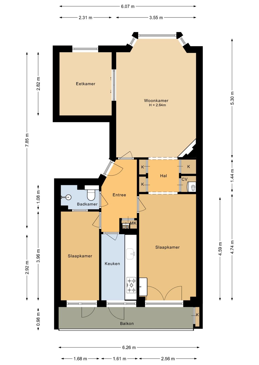 Foto 31 van Van Walbeeckstraat 32-1