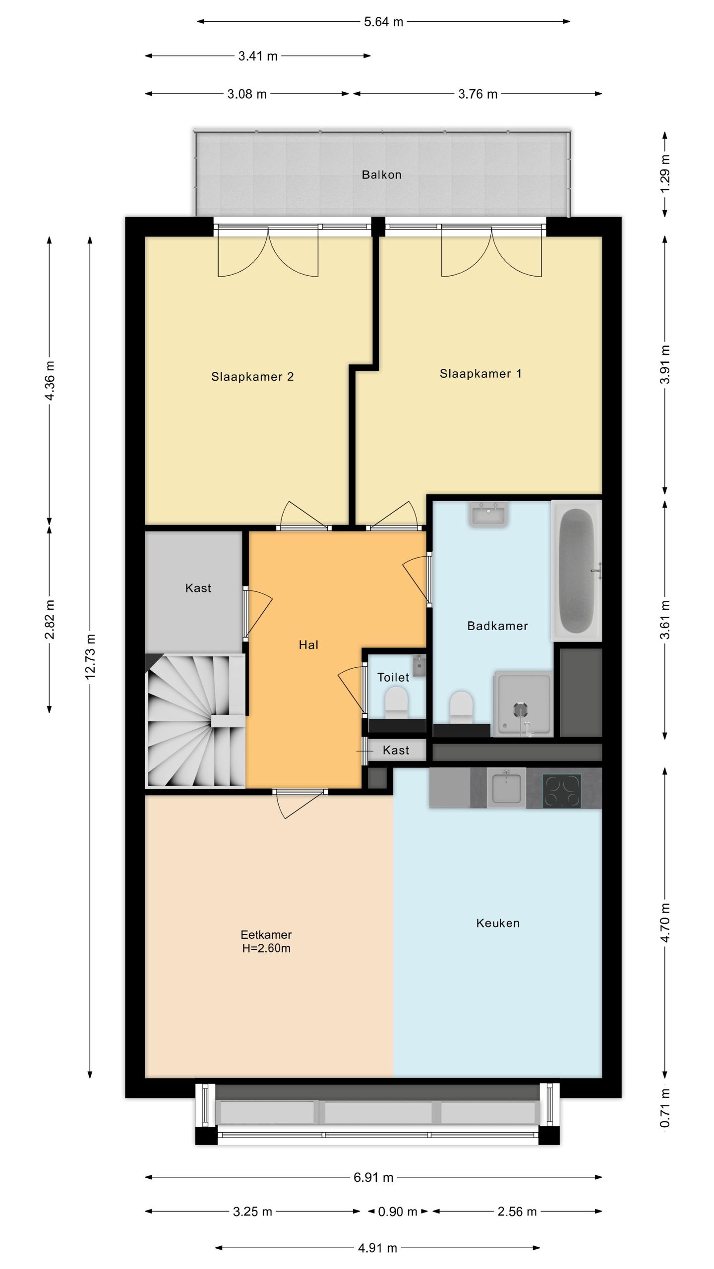 Luxury 3-Level Apartment on Oosterdokseiland with Perpetual Leasehold Paid Off — 59