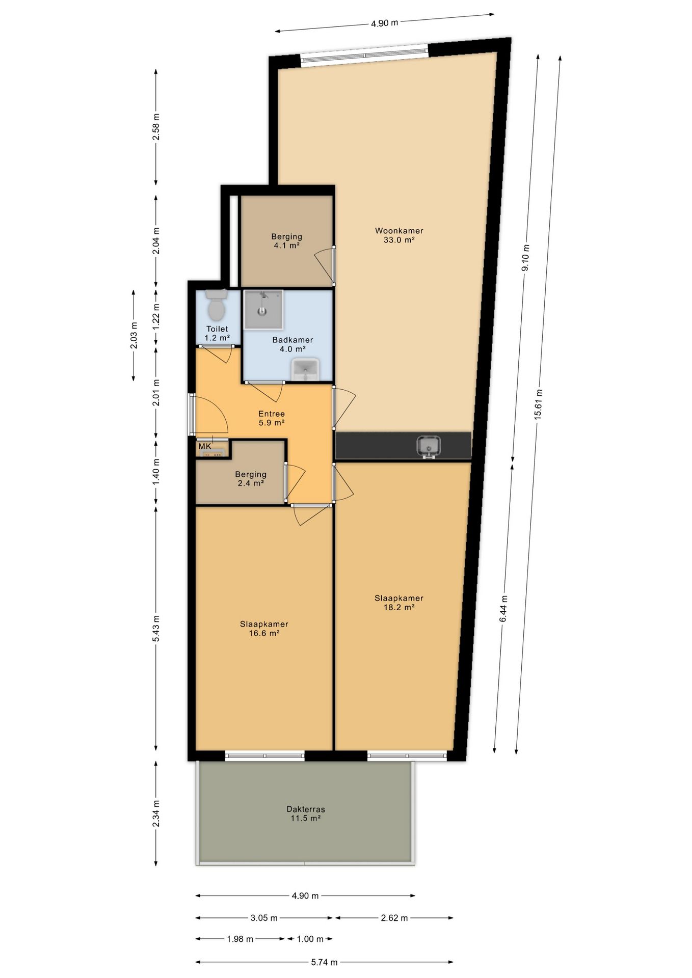 Foto 10 van Acht in de Stad (Bouwnr. 1)
