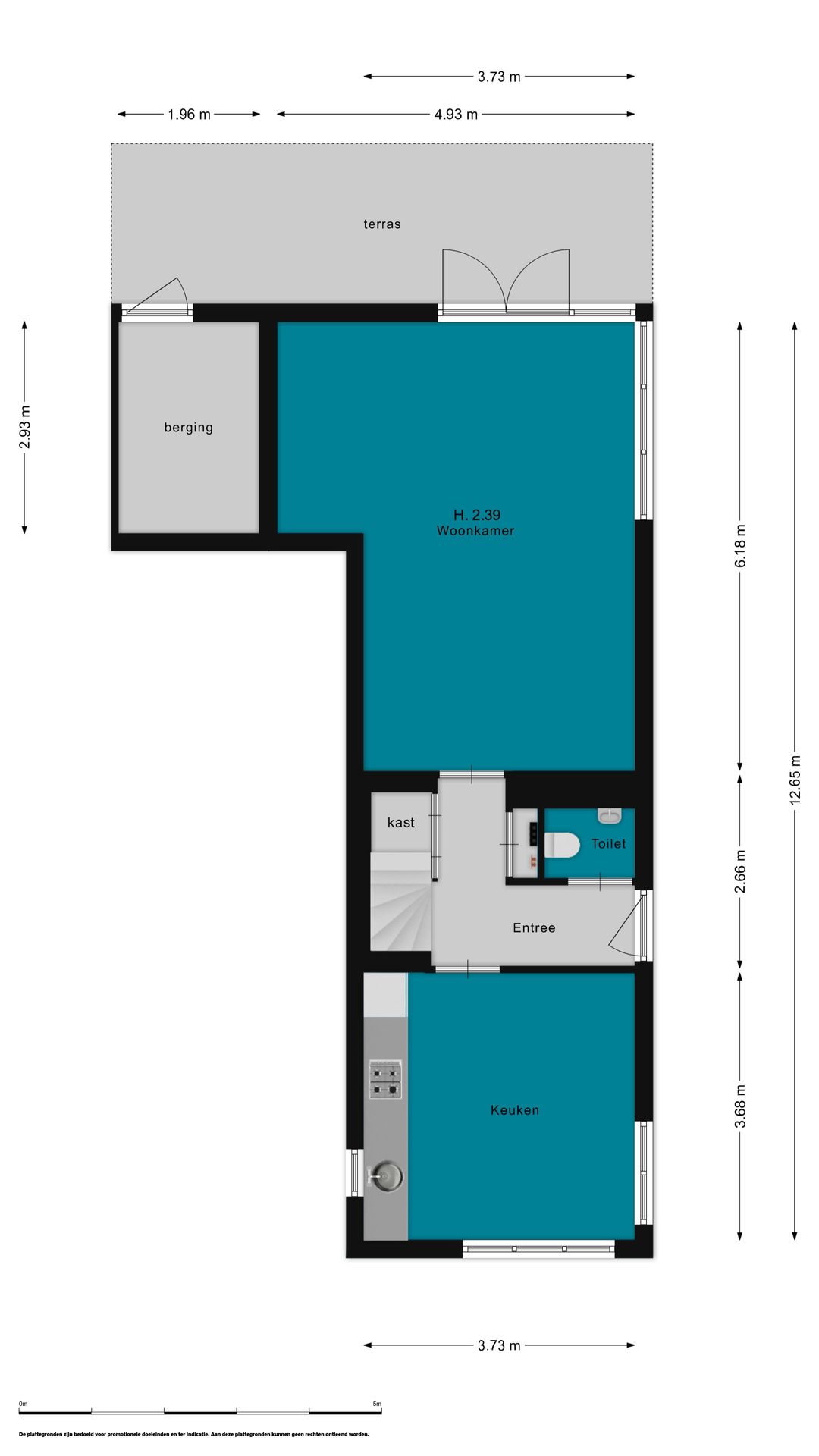 Spacious 2-level apartment with private parking and sunny terrace in Hilversum — 26