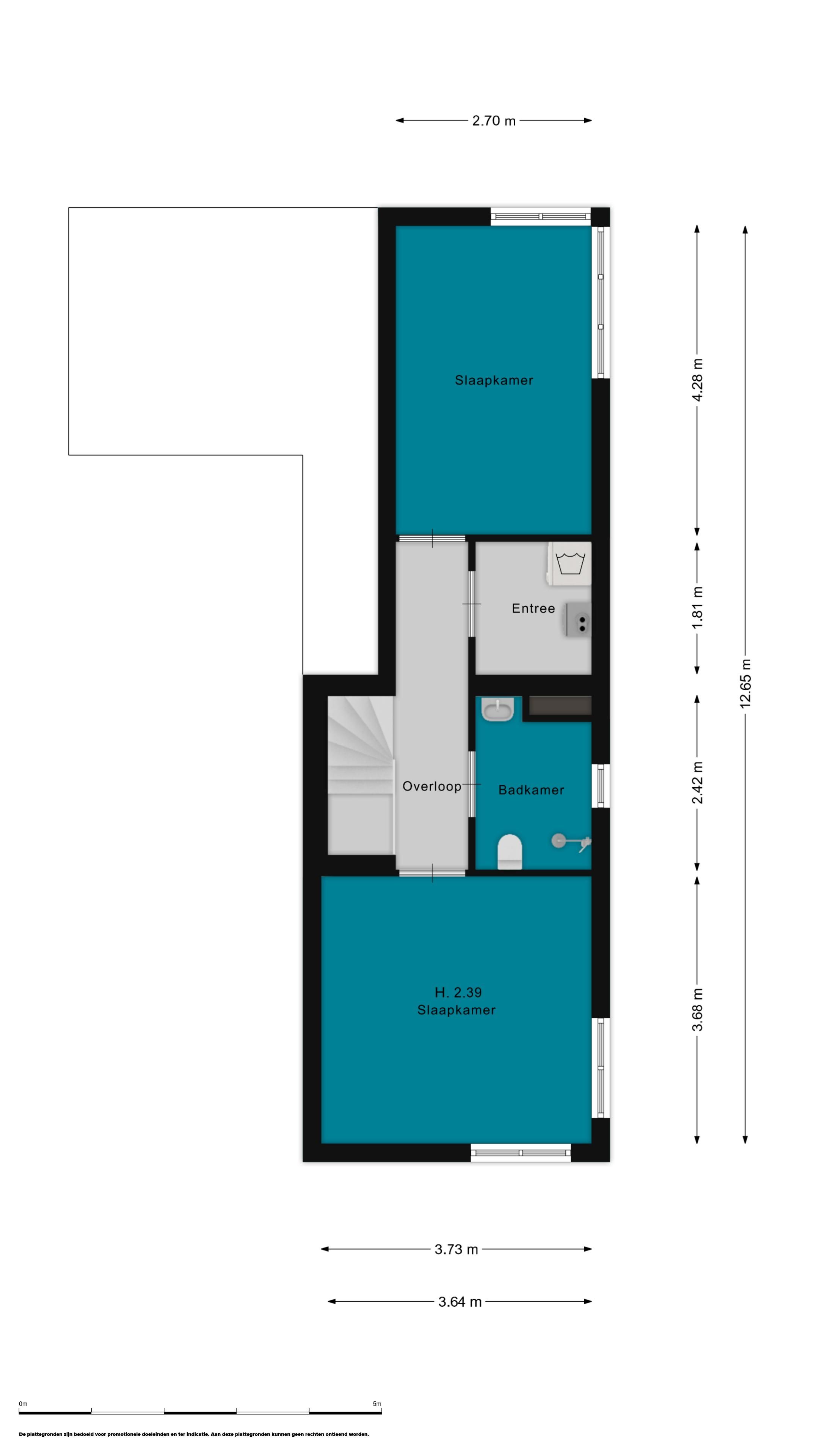 Spacious 2-level apartment with private parking and sunny terrace in Hilversum — 27